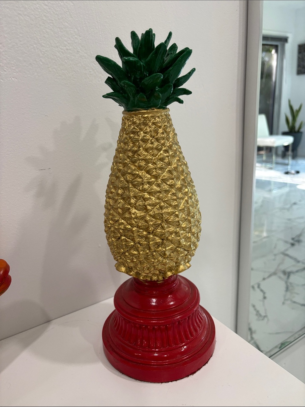 MIAMI GLAM!💥 Decorative Pineapple | Tropical Coastal Statement Piece | ART DECO